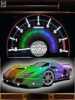 Neon color car speed спидометр анимация