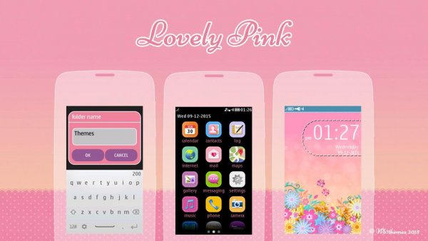 Lovely Pink 240x400 full touch (c)Wb7the
