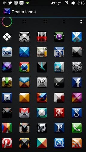 Crysta Icon Pack ADW APEX NOVA