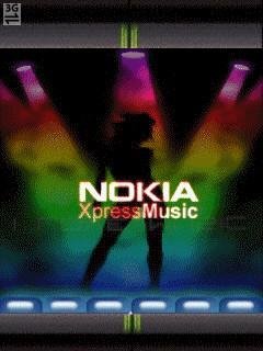 Disco neon girl animated