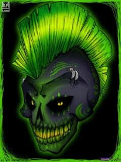 Skull череп ирокез