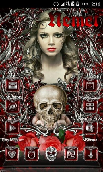 Gothic Next Launcher Theme