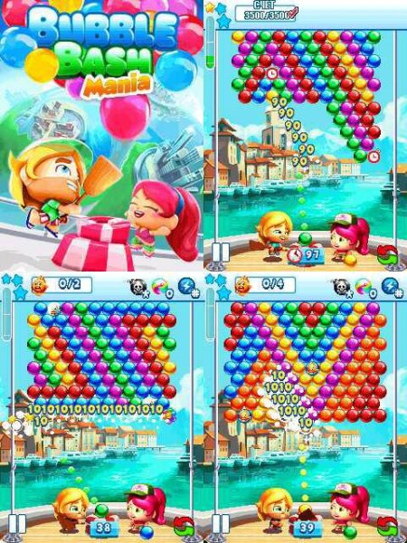 Bubble Bash Mania 240x400 Asha305 EN