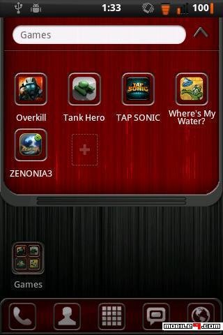 Red Chrome GO launcher EX theme