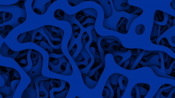 Paper cut sinij struktura 133572 3840x2160