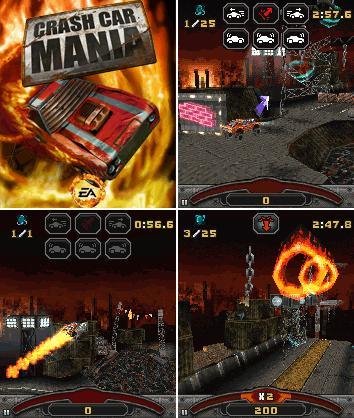 Crash Car Mania 128х160 3D
