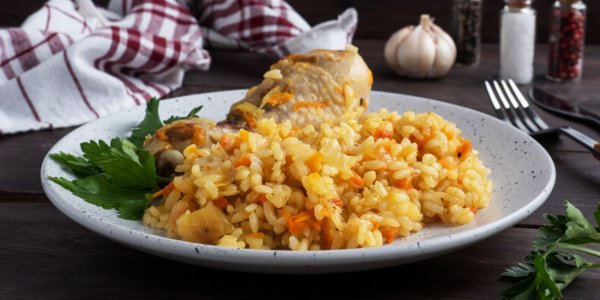 Курица с рисом, запечённая в рукаве