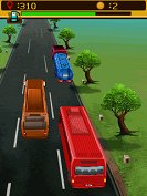 Red bus express 3D 240x320