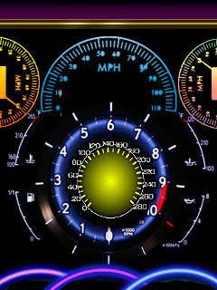 Speed speedmeter neon icons