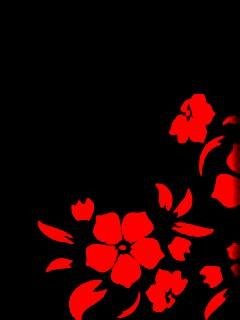 Abstract black and red