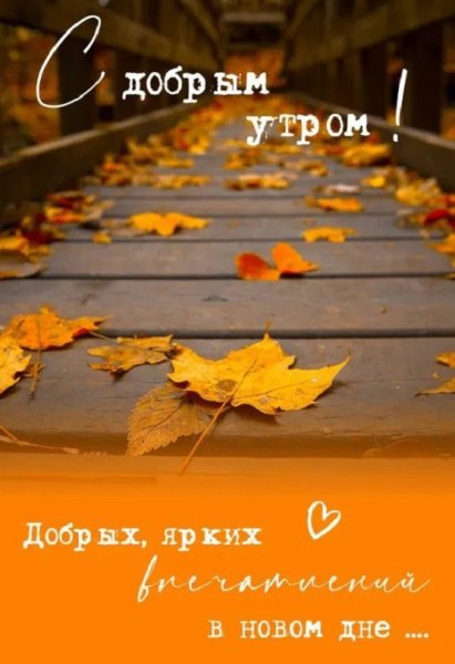 С добрым утром! ....