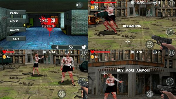 Zombies Outbreak 3D 360x640 N97