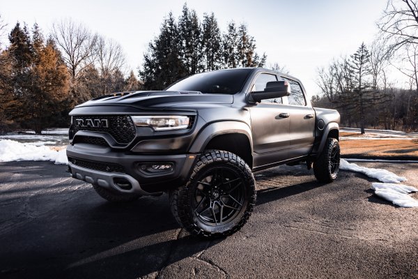 Dodge-ram-trx-pickup-forest-snow