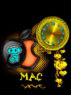 Iphone Gold music часы анимация