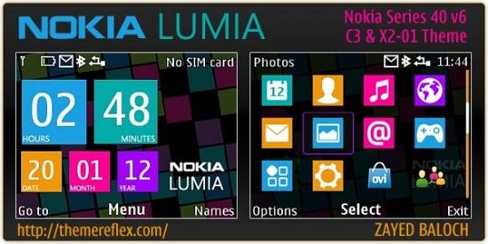 nokia-lumia-style metro-c3-00-theme-by-zb