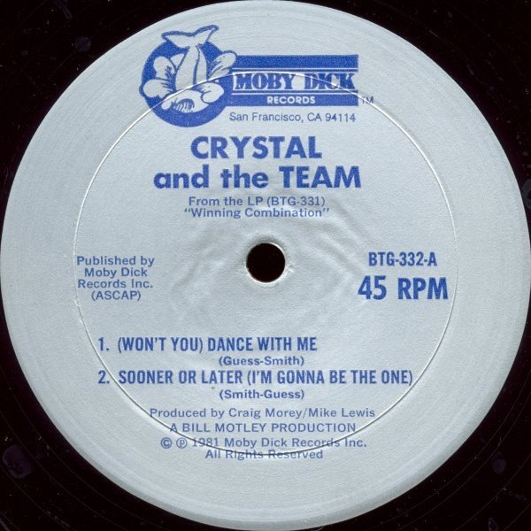 Crystal &amp; The Team - Won't You Dance With Me