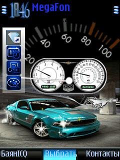 Mustang drift-спидометр анимация