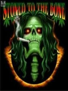 Skull-череп-марихуана-конопля