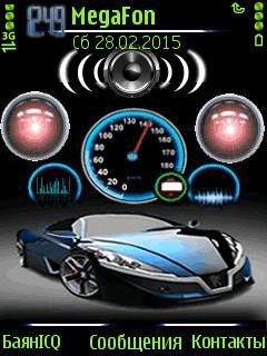 Peugeot car спидометр анимация