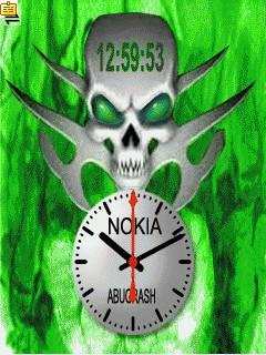 Skull часы анимация