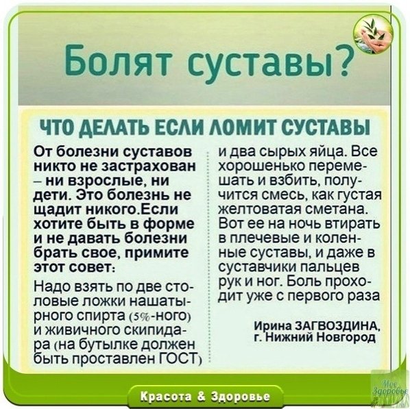Болят суставы?