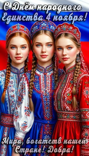 Открытка с днём народного единства 04
