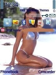 Sexy Bikini Girl On A Beach