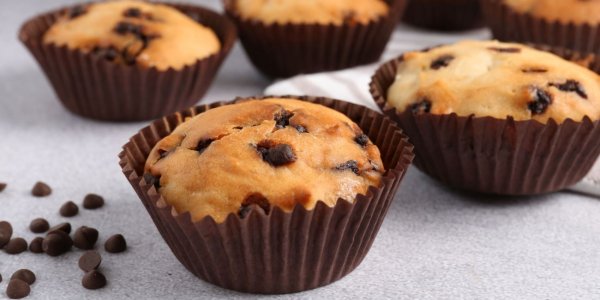 Творожные кексы с банановым пюре