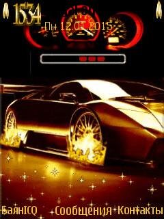 Gold ferrari car спидометр анимация