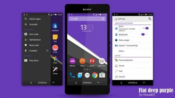 Xperia Flat deep purple v1.1.0