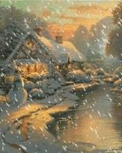 Падает снег АНИМАЦИЯ