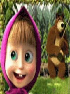 Маша и медведь на рыбалке