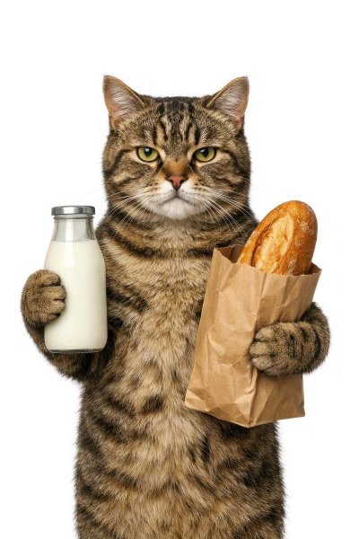 Котики с едой (7)