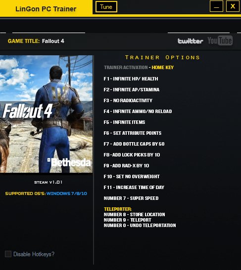 Fallout 4 Трейнер (14)