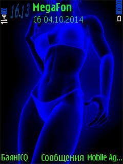 Neon dance sexy girl