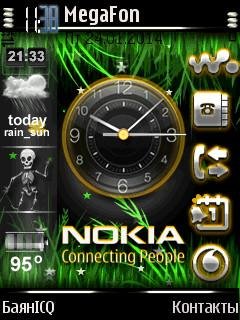 Nokia погода часы иконки анимация