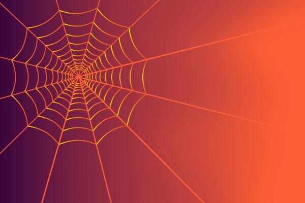 Spiderweb-orange-purple-geometry-pattern