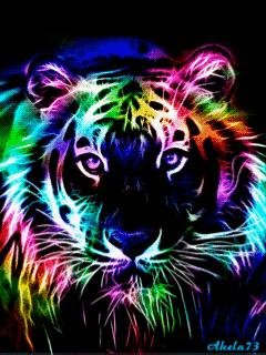Neon tigr animated