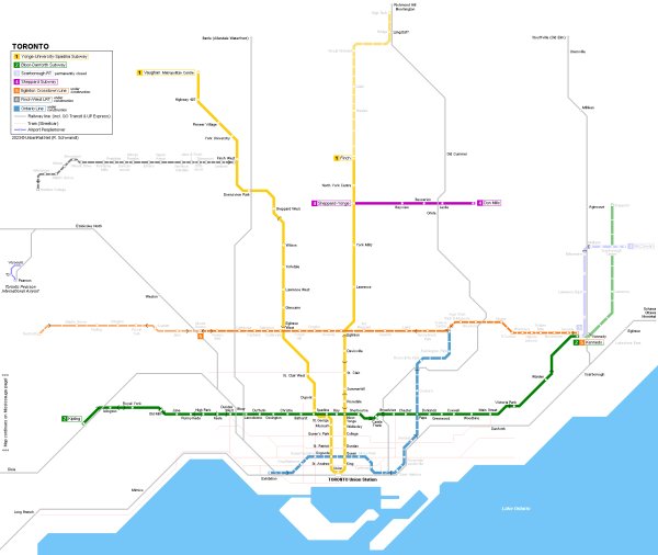 Toronto-metro-map
