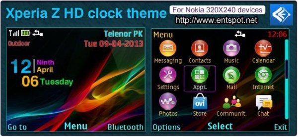 Xperia Z theme for Nokia C3 With M.P