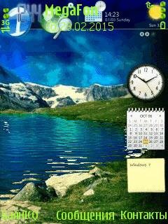 Nature часы календарь анимация