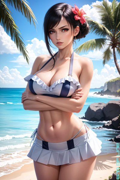 Tifa lockhart in costa del sol 9 by endoflineart dh6hm11