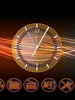 Gold nokia clock animated