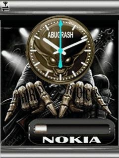 Nokia skull часы череп анимация