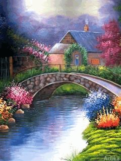 Река и мост