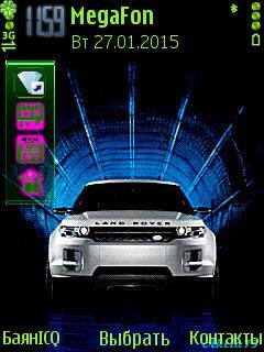 White car neon анимация