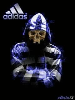 Skull adidas череп анимация