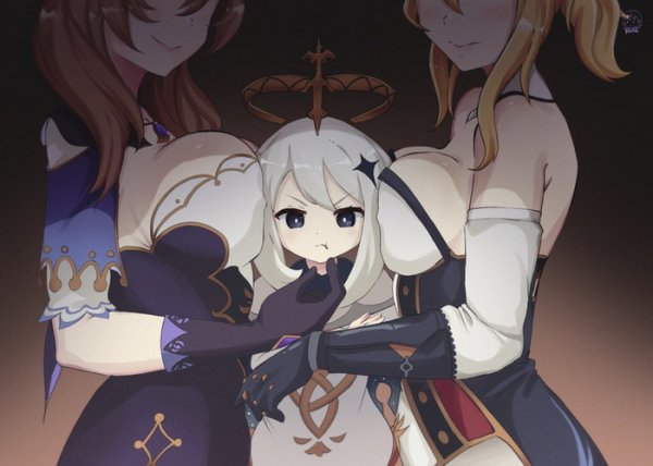 Паймон Лиза и Джин 0535