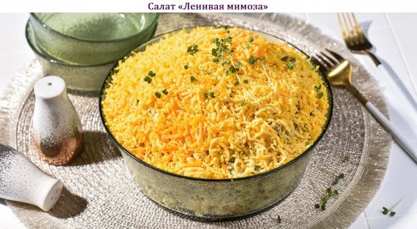 Салат "Ленивая мимоза"