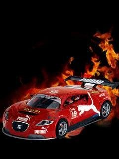 Animated sportcar car